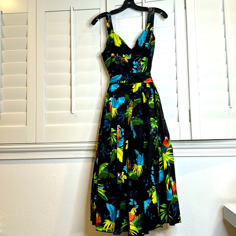 Marc Jacobs Tropical parrot prints dress